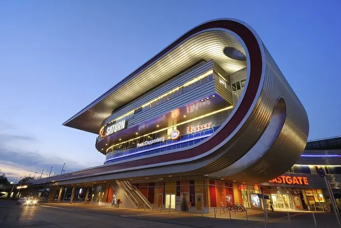Framed Print : Eastgate, one of the largest and most unusual shopping and recreation centres in Berlin and eastern Germany
