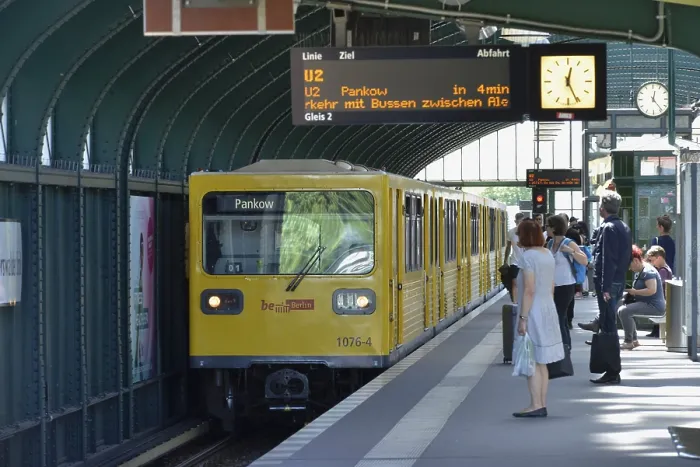 Framed Print : Eberswalder StraBe underground station
