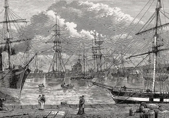 Framed Print : Edinburgh Dock, Leith, Edinburgh