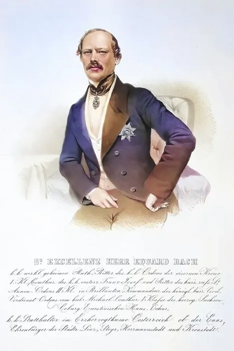 Framed Print : Eduard Freiherr von Bach (born 21 December 1814 in Loosdorf)