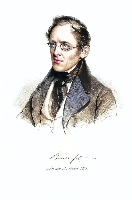 Framed Print : Eduard von Bauernfeld, pseudonyms Rusticocampius Framed Print : Eduard von Bauernfeld, pseudonyms Rusticocampius