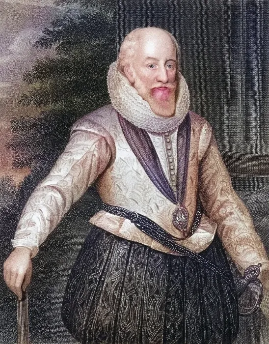 Framed Print : Edward Somerset 4th Earl of Worcester, ca. 1553-1627, From the book Lodge's British Portraits published in London 1823, Historic, digitally restored reproduction from a 19th century original, Record date not stated