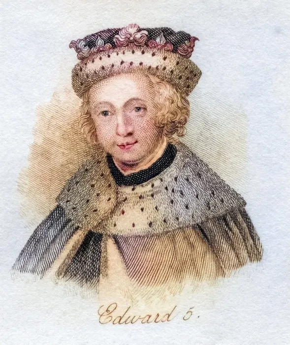 Framed Print : Edward V. 1470, 1483 Short-lived and uncrowned King of England from the book Crabbs Historical Dictionary from 1825, Historical, digitally restored reproduction from an original from the 19th century, Record date not stated Framed Print : Edward V. 1470, 1483 Short-lived and uncrowned King of England from the book Crabbs Historical Dictionary from 1825, Historical, digitally restored reproduction from an original from the 19th century, Record date not stated