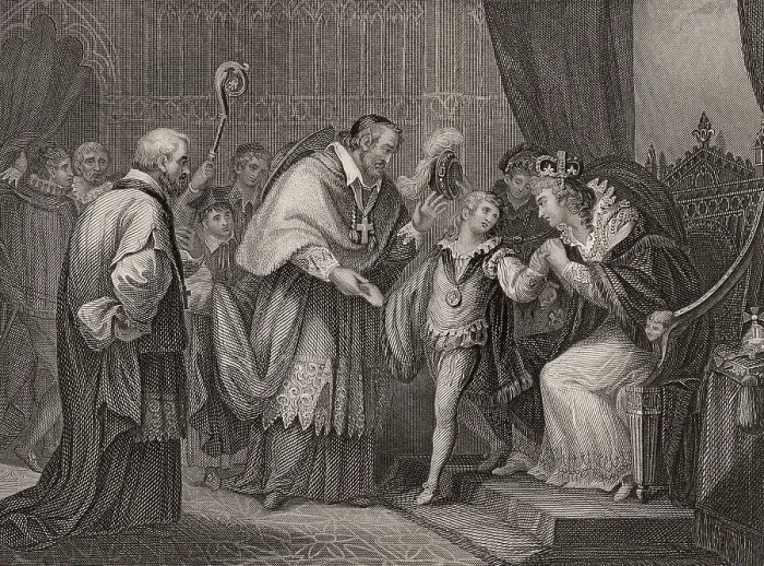 Framed Print : Edward V, Duke of York, parting with his mother