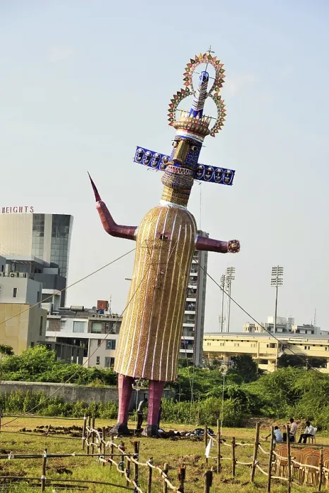 Framed Print : Effigy of Ravana, Dussehra Festival