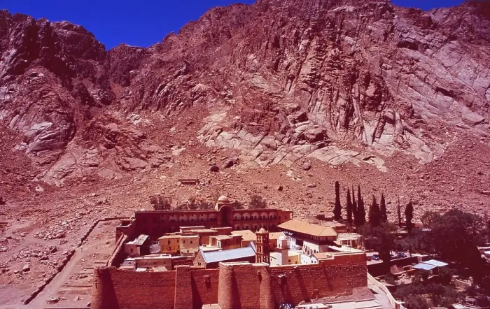 Framed Print : Egypt: St Catherines Monastry at Mount Moses