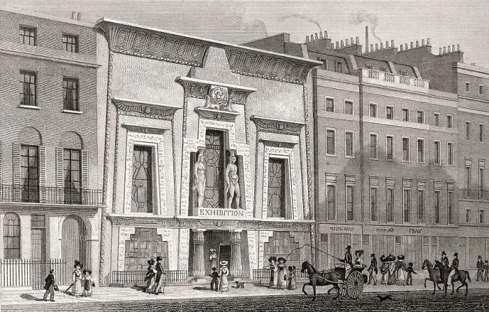 Framed Print : The Egyptian Hall in Piccadilly
