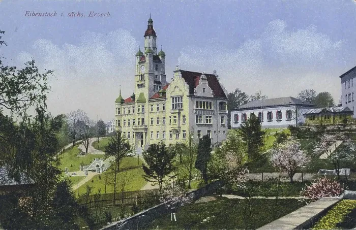 Framed Print : Eibenstock in the Saxon Erzgebirge