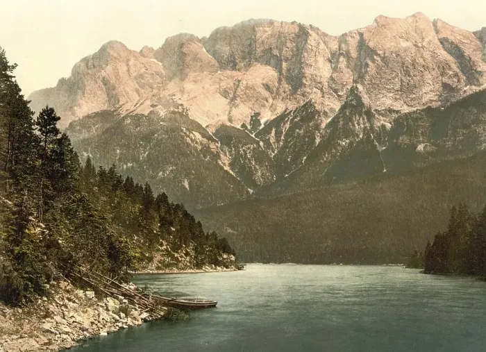 Framed Print : The Eibsee lake in Upper Bavaria