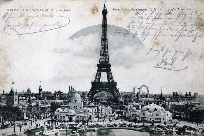 Framed Print : Eiffel tower with the 1900 World's Fair Framed Print : Eiffel tower with the 1900 World's Fair