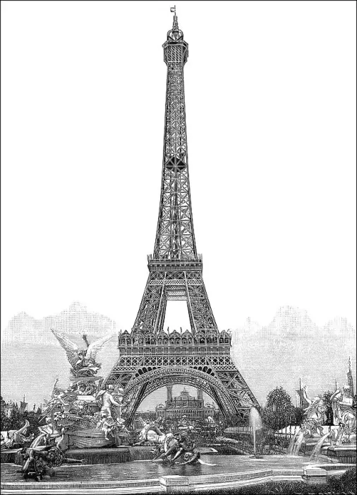Framed Print : The Eiffel Tower, Exposition Universelle Framed Print : The Eiffel Tower, Exposition Universelle