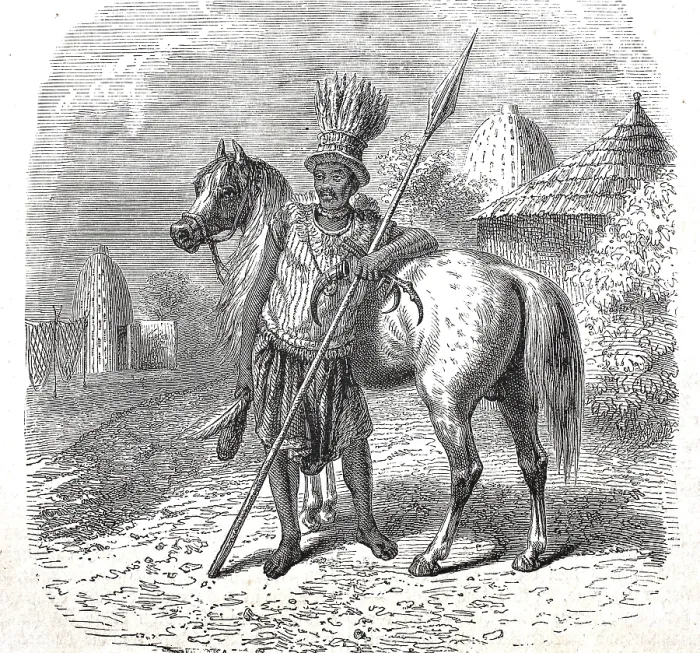Framed Print : Ein Hauptling der Musgu, Musgum