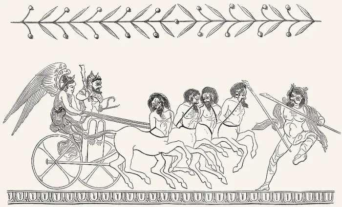 Framed Print : Eine Parodie auf die Apotheose des Herakles Framed Print : Eine Parodie auf die Apotheose des Herakles