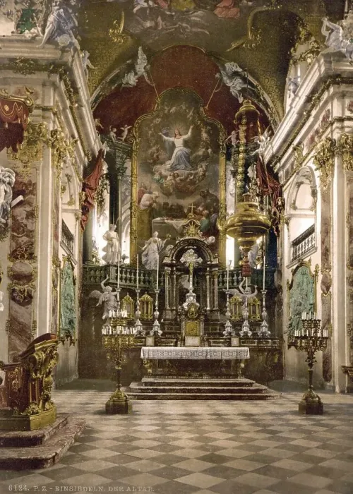 Framed Print : Einsiedeln, Altar in the pilgrimage church