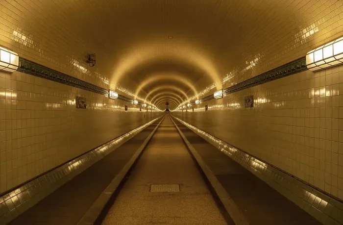 Framed Print : Elbtunnel Hamburg at night Framed Print : Elbtunnel Hamburg at night