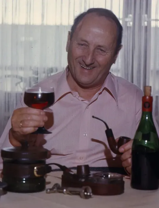 Framed Print : Elderly man drinking red wine