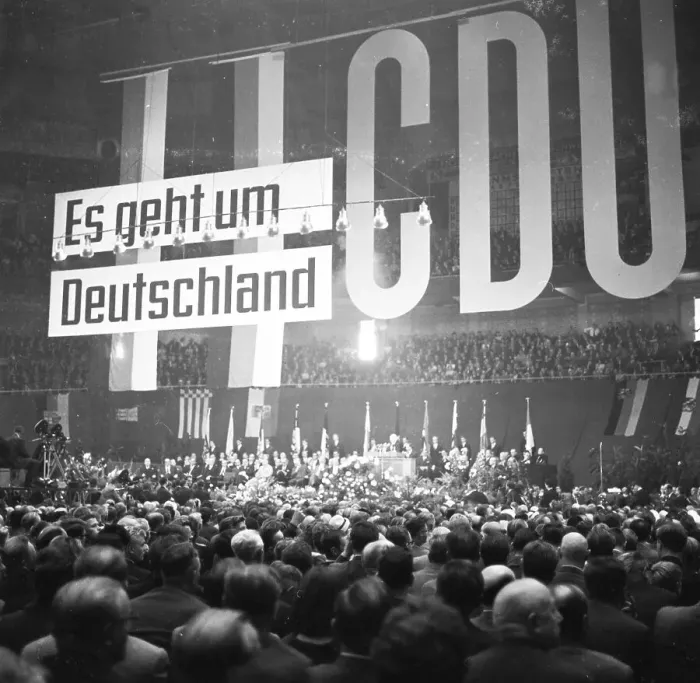 Framed Print : Election campaign for the 1966 federal election of the parties