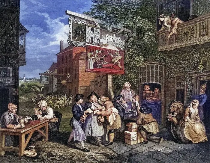 Framed Print : The Election Canvassing for Votes Engraved by T E Nicholson after Hogarth from The Works of Hogarth published London Framed Print : The Election Canvassing for Votes Engraved by T E Nicholson after Hogarth from The Works of Hogarth published London