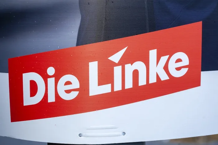 Framed Print : Election poster of the party Die Linke for the federal election 2025