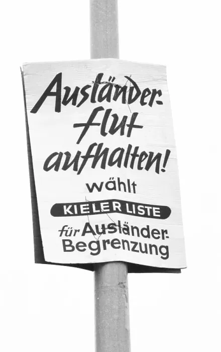 Framed Print : Election posters 1982, Germany, Europe Framed Print : Election posters 1982, Germany, Europe
