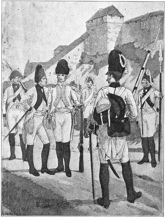 Framed Print : Electoral Saxon Infantry (1802)