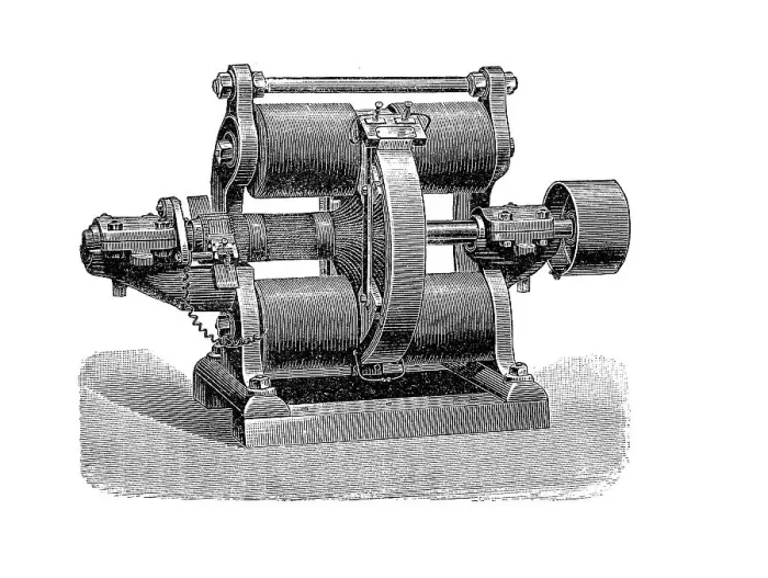 Framed Print : Electric generators in the 19th century