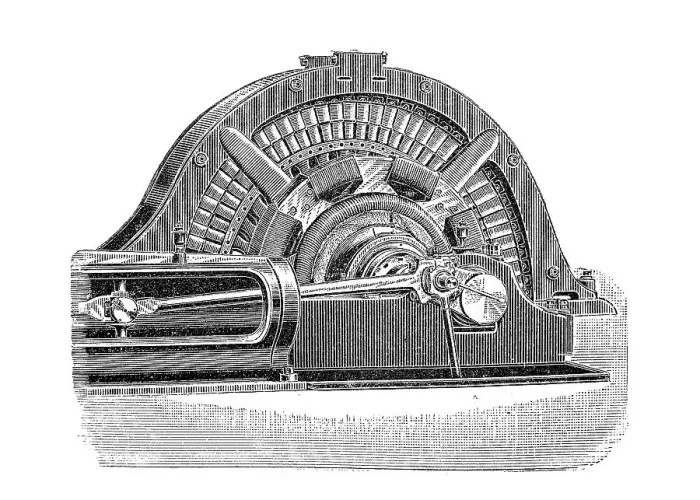 Framed Print : Electric generators in the 19th century Framed Print : Electric generators in the 19th century