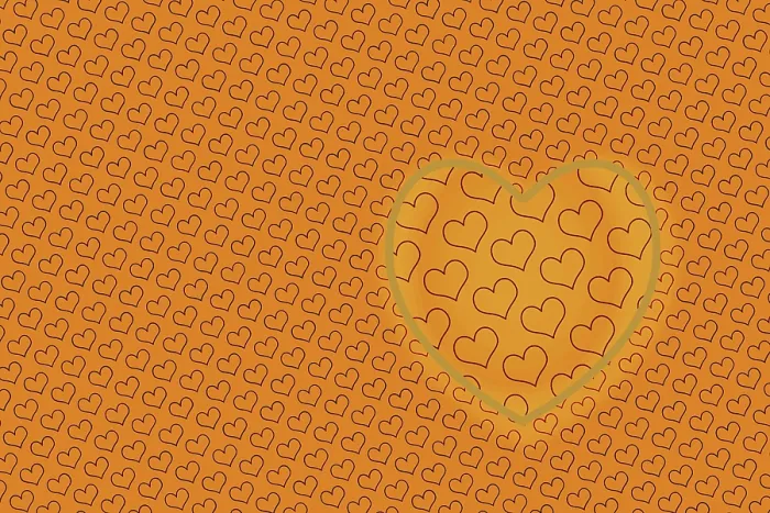 Framed Print : Elegant decorative heart pattern design for fabric