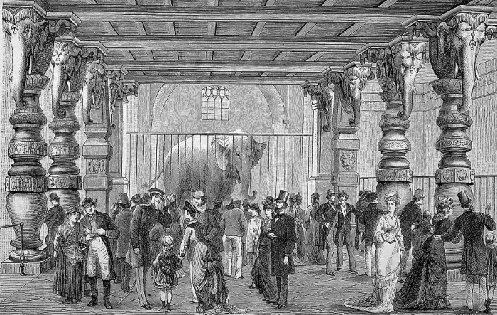 Framed Print : The Elephant House in the Berlin Zoological Garden