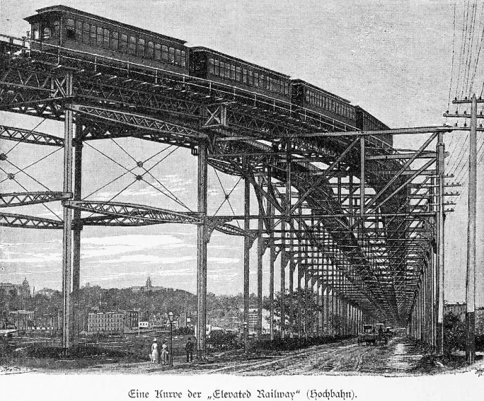 Framed Print : Elevated railway, telegraph pole Framed Print : Elevated railway, telegraph pole