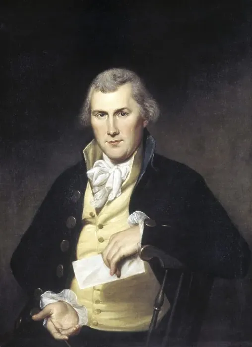 Framed Print : Elie Williams, 1789, Painting by Charles Willson Peale (1741-1827) Framed Print : Elie Williams, 1789, Painting by Charles Willson Peale (1741-1827)