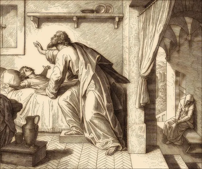 Framed Print : Elijah reviving the Son of the Widow of Zarephath