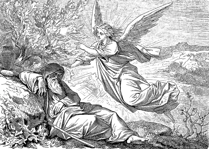 Framed Print : Elijah is wonderfully fed and strengthened