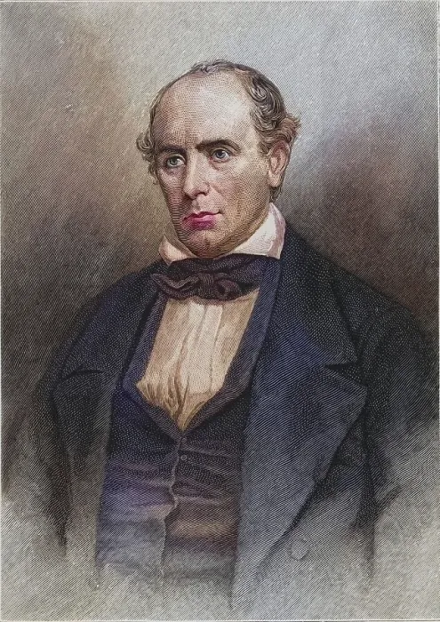 Framed Print : Elisha Mitchell (1793-1857) American naturalist and explorer