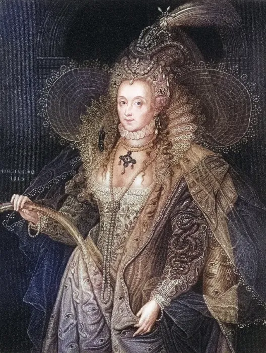 Framed Print : Elizabeth I, 1533-1603, Queen of England. From the book Lodge's British Portraits published in London 1823, Historic, digitally restored reproduction from a 19th century original, Record date not stated