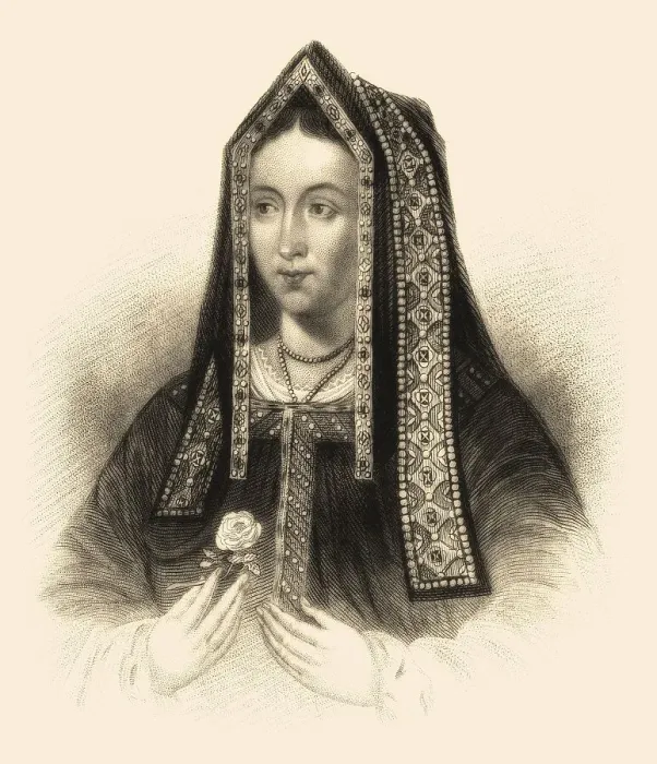 Framed Print : Elizabeth of York, 1466-1503, queen consort of England