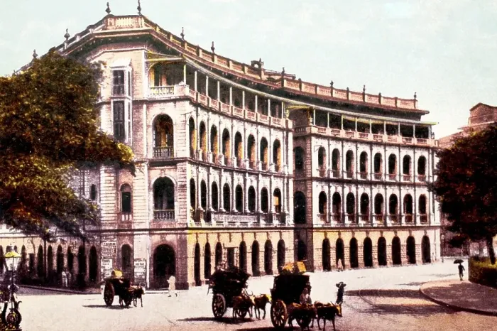 Framed Print : Elphinstone Circal (old) NEW Horniman Circle, Bombay mumbai, maharashtra, INDIA