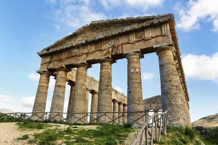 Framed Print : Elymian Doric Temple, Ruin, Doric Frieze