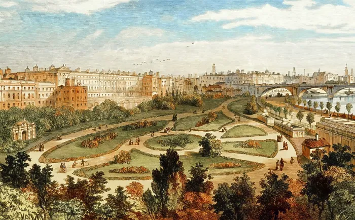 Framed Print : The Embankment from Charing Cross Bridge Framed Print : The Embankment from Charing Cross Bridge