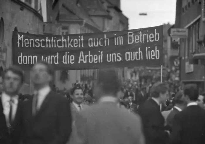 Framed Print : Against the emergency laws and for a respect of nuclear weapons a demonstration of the Industriegeselschaft Metall Framed Print : Against the emergency laws and for a respect of nuclear weapons a demonstration of the Industriegeselschaft Metall