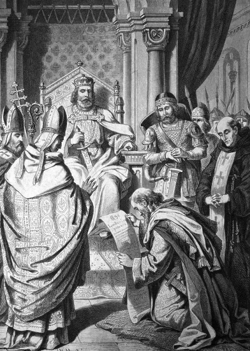 Framed Print : Emperor Louis the Pious, 778-840