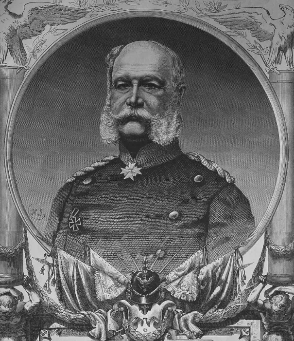 Framed Print : Emperor William I, Illustrierte Kriegschronik 1870-1871 illustrated war history Framed Print : Emperor William I, Illustrierte Kriegschronik 1870-1871 illustrated war history