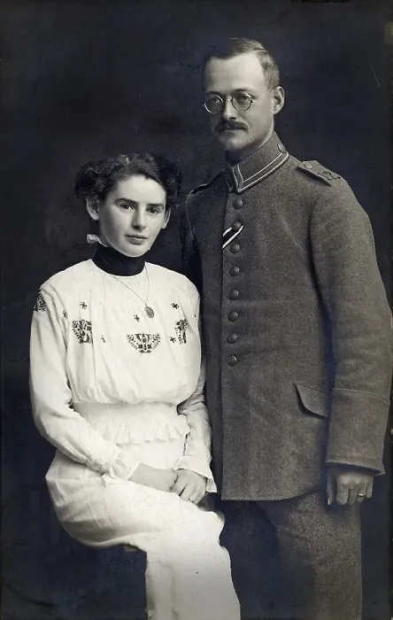 Framed Print : Engagement portrait, ca. 1916