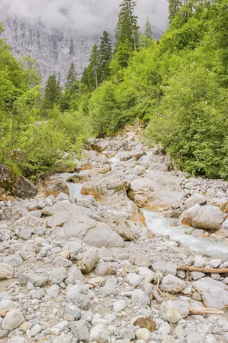 Framed Print : The Enger-Grund creek flowing fast through the Eng valley