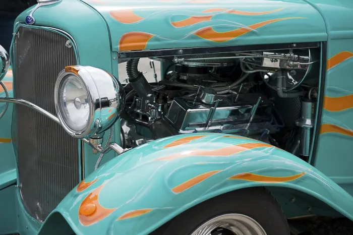 Framed Print : Engine, car, custom-made design Framed Print : Engine, car, custom-made design