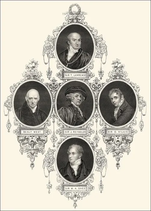 Framed Print : Englische Maler, 18. und 19. Jahrhundert