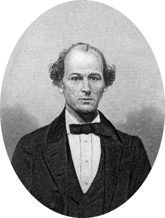 Framed Print : Engraving of Confederate politician Isham Green Harris (February 10)