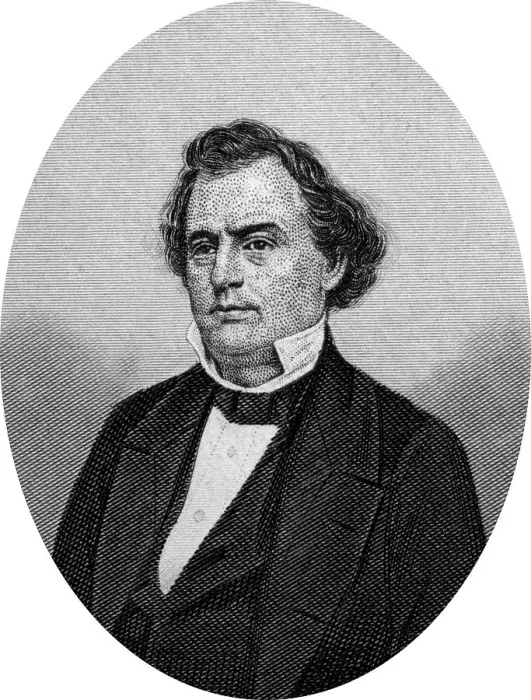 Framed Print : Engraving of Confederate politician Robert Augustus Toombs (July 2)