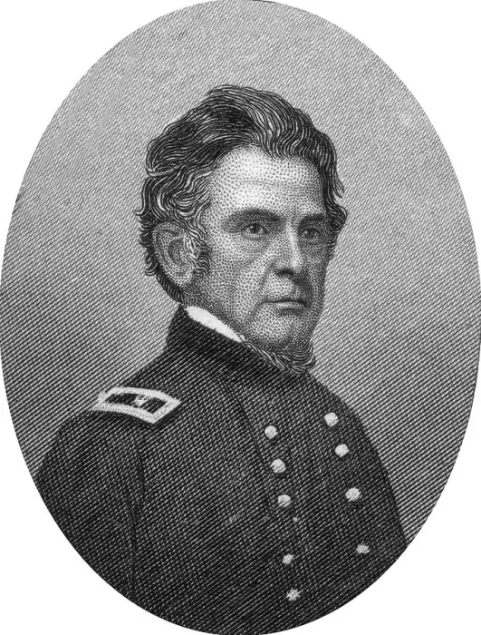 Framed Print : Engraving of Major General Ormsby MacKnight (or McKnight) Mitchel (August 28)