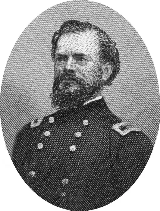 Framed Print : Engraving of Union Major General James Birdseye McPherson (November 14) Framed Print : Engraving of Union Major General James Birdseye McPherson (November 14)